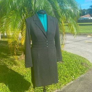 St. John dark grey sweater coat